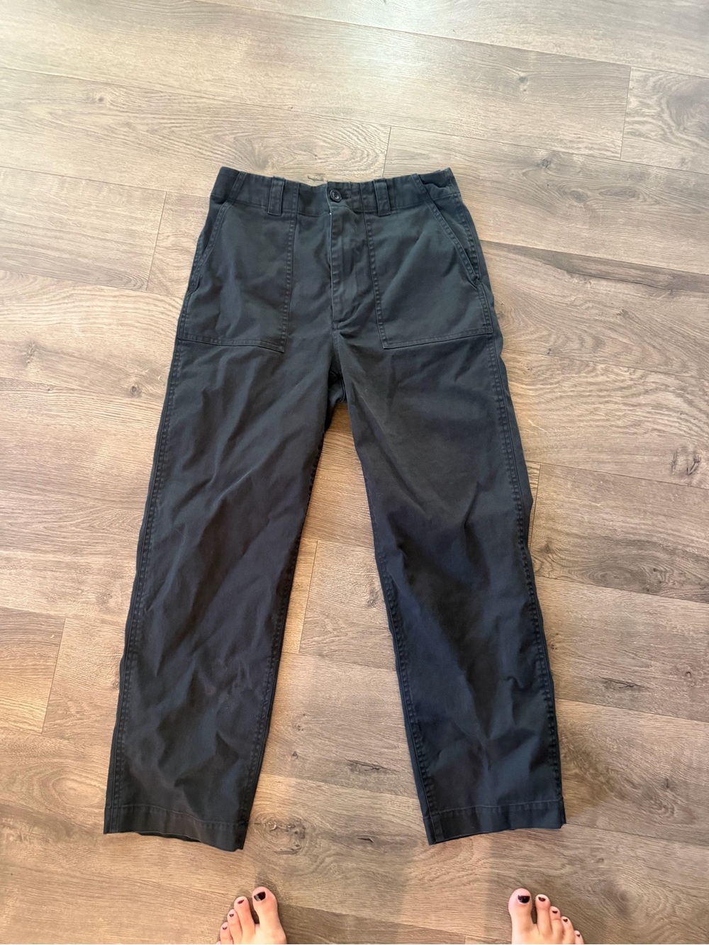 Black Jenni kayne ranger size 4 Black Straight Utility Chinos